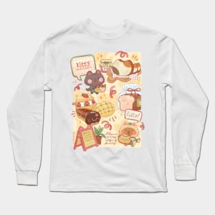 Cat Cafe and Bakery Long Sleeve T-Shirt